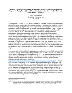 Inventory of Habitat Modifications to Tidal Inlets in the U.S. Atlantic