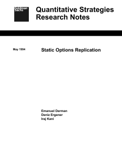 Static Options Replication