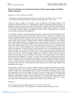 Physical Limitations on Transmission Electron Microscope Imaging