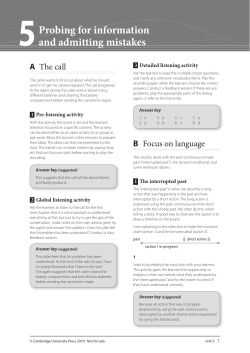 Unit 5 - Cambridge University Press