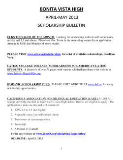 Bonita Vista High School - Sweetwater Union High School District