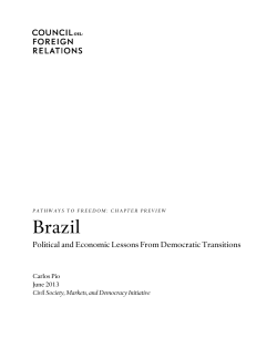 Brazil: Full Chapter Preview - Council on Foreign Relations