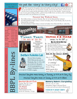 BBPL B y-lines - Bertha Bartlett Public Library