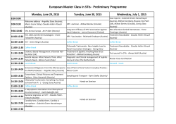 European Master Class in STIs