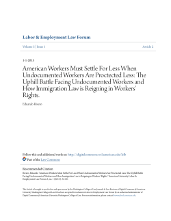 American Workers Must Settle For Less When Undocumented