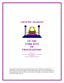 cryptic masons - Lehigh Lodge #326