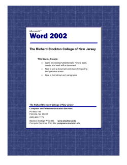 20 Microsoft Word 2002