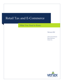 Retail Tax and E-Commerce