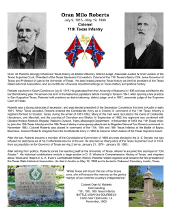Oran Milo Roberts - Granbury`s Texas Brigade