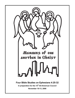 Four Bible Studies on Ephesians 4:25-32