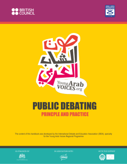 public debating - Young Arab Voices