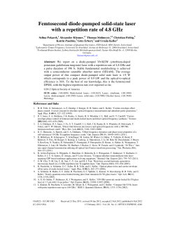 Femtosecond diode-pumped solid-state laser with