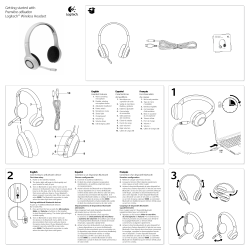 Getting started with Premi&egrave;re utilisation Logitech&reg; Wireless Headset