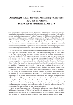 Adapting the Rose for New Manuscript Contexts