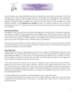 FaceInks &reg; Pigments