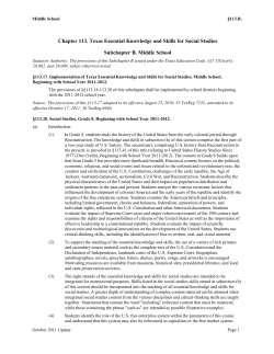 Subchapter B. Middle School - ESC-20