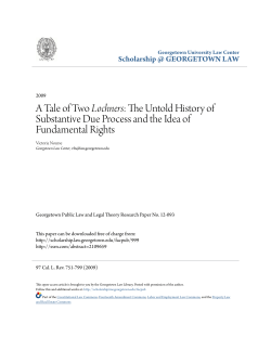 The Untold History of Substantive Due Process and the Idea of