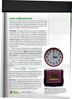 Limits of Measurement