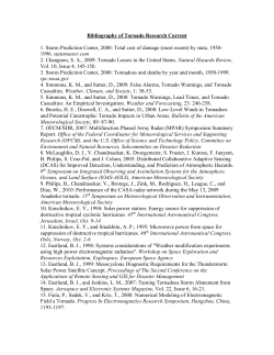 Bibliography of Tornado Research Current