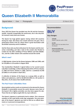 Queen Elizabeth II Memorabilia