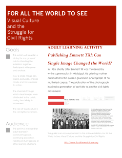 Publishing Emmett Till - Center for Art Design and Visual Culture