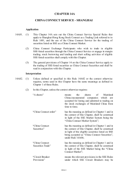 chapter 14a china connect service - shanghai