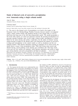 Study of diurnal cycle of convective precipitation over Amazonia