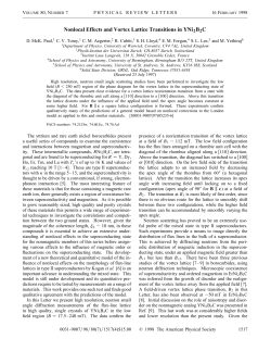 Nonlocal Effects and Vortex Lattice Transitions in YNi