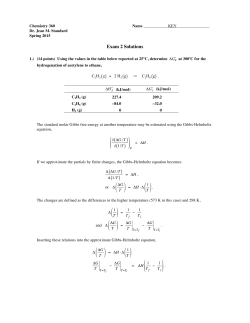 2H6 g( ) - Illinois State Chemistry