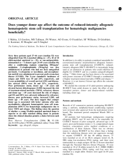 Does younger donor age affect the outcome of reduced