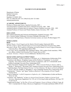 MAURICE PATE (RUSH) REHM Department of