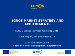 egnos market strategy and achievements