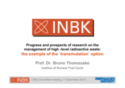 the example of the `transmutation` option Prof. Dr. Bruno Thomauske