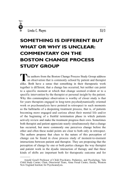 SOMETHING IS DIFFERENT BUT WHAT OR WHY IS UNCLEAR