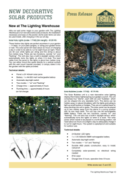 new decorative solar products