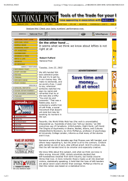 On the other hand It seems what we think we know about lefties is