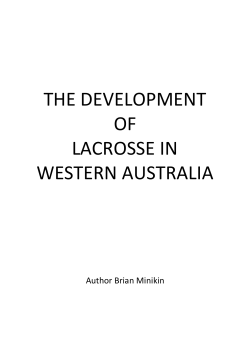 Development Lacrosse in WA