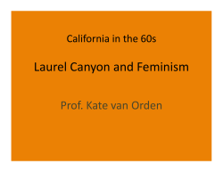 Laurel Canyon and Feminism