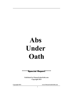 Abs Under Oath - Fitness Under Oath