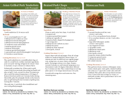 Moroccan Pork Braised Pork Chops Asian Grilled