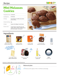 Mini Molasses Cookies