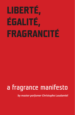 libert&eacute;, &eacute;galit&eacute;, fragrancit&eacute;