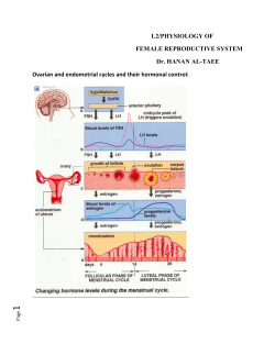 L2/PHYSIOLOGY OF FEMALE REPRODUCTIVE SYSTEM Dr
