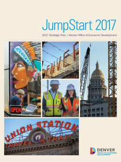 2017 Strategic Plan | Denver Office of Economic Development