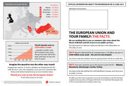 THE EUROPEAN UNION AND YOUR FAMILY: THE FACTS
