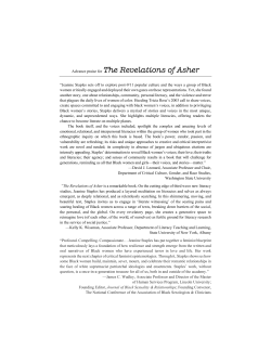 Advance praise for The Revelations of Asher