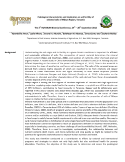 Pedological characteristics and implication on soil fertility of selected