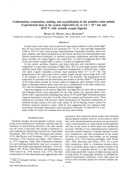 Condensation, evaporation, melting, and crystallization in the