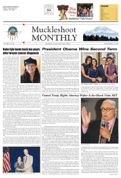 August 2011 A - Muckleshoot Indian Tribe