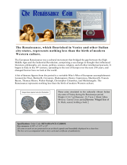 The Renaissance, which flourished in Venice and other Italian city